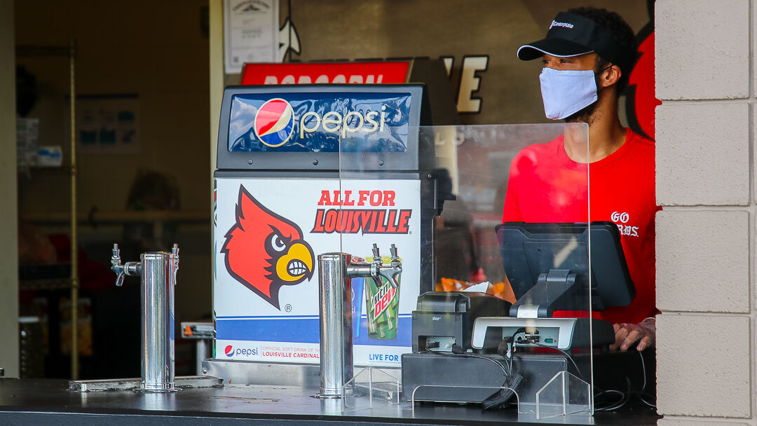 Concession plexiglass